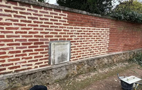 Rejointoiement mur et peinture portail clôture Le Vésinet 78110