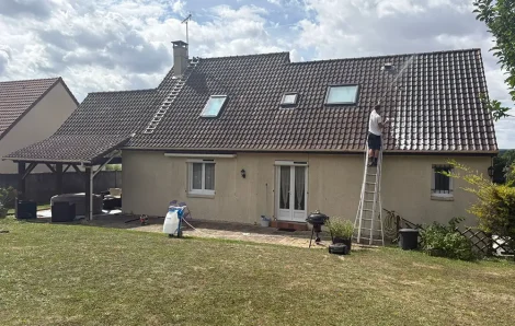 Demoussage toiture Vaux-sur-Seine 78740