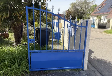 Rénovation peinture portail grilles portillon Limay 78520 - resultat final