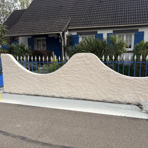 Nettoyage d’un muret application deux Limay 78520 - finitions