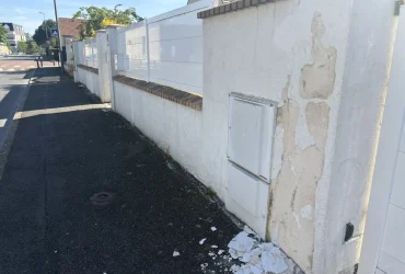 Rénovation d’un muret briquette parement Osny 95520 - finitions